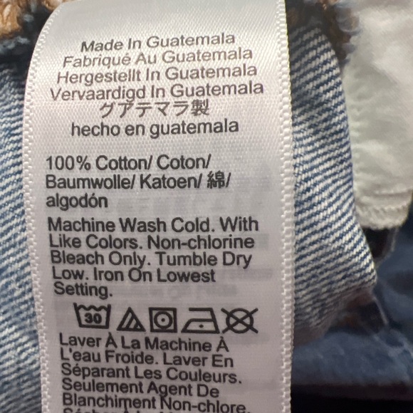 Madewell Perfect Vintage Straight Jeans 100% Cotton Rigid Denim   Size 33 - Picture 5 of 12